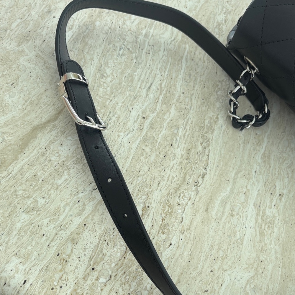 CHANEL Black Quilted Crossbody Bag - Picture 10 of 11